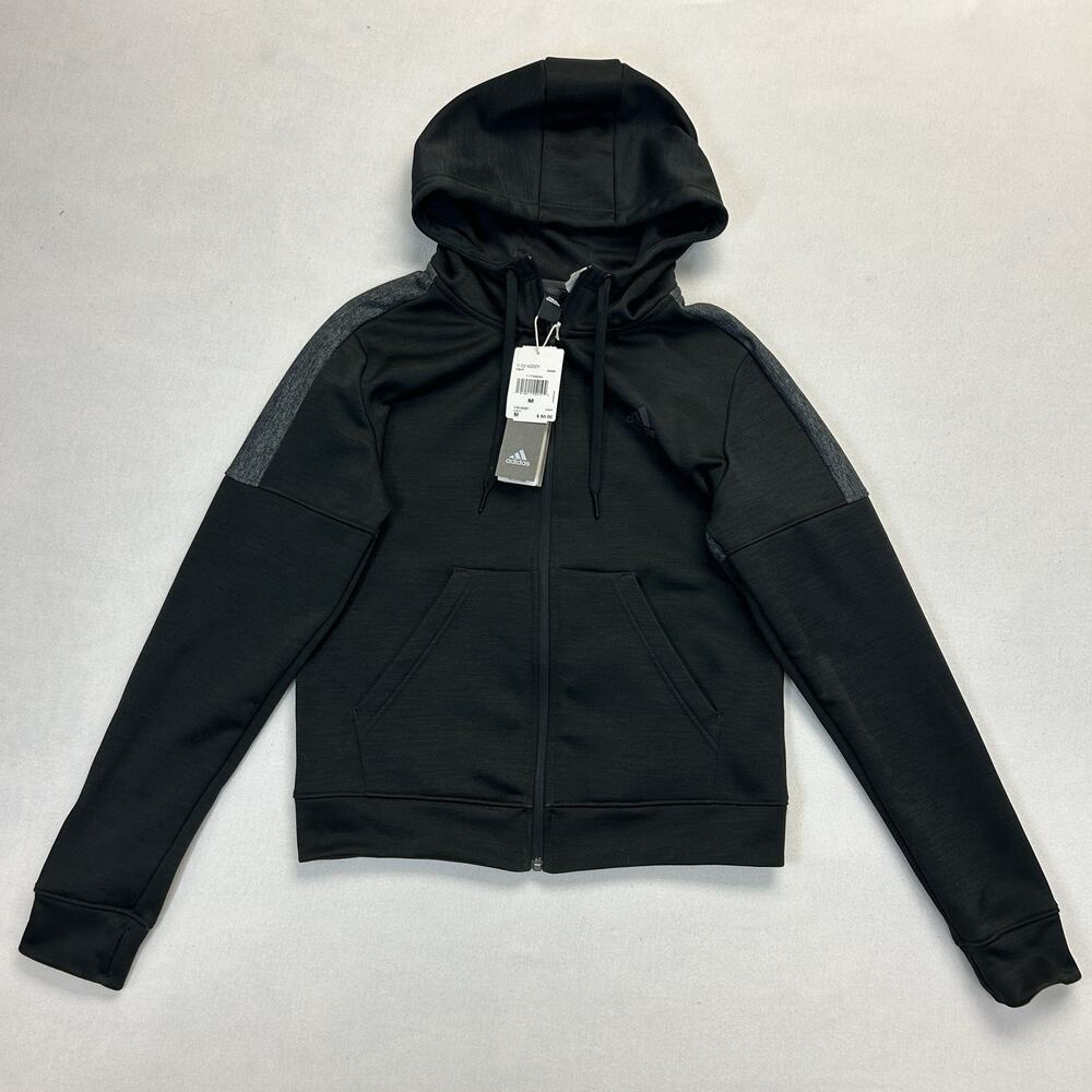 Adidas NEW Team Issue Full Zip Hoodie Women's Medium Long Sleeve Climawarm NWT